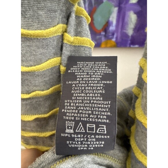 Eddie Bauer Infinity Scarf Gray And Yellow Knit - Picture 4 of 11